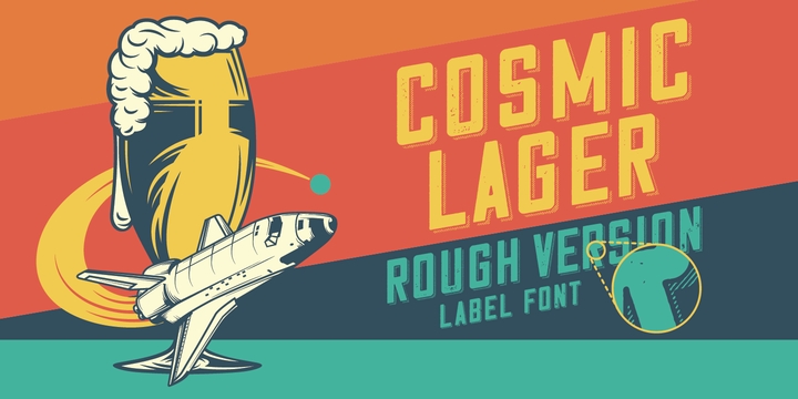 Пример шрифта Cosmic Lager #4